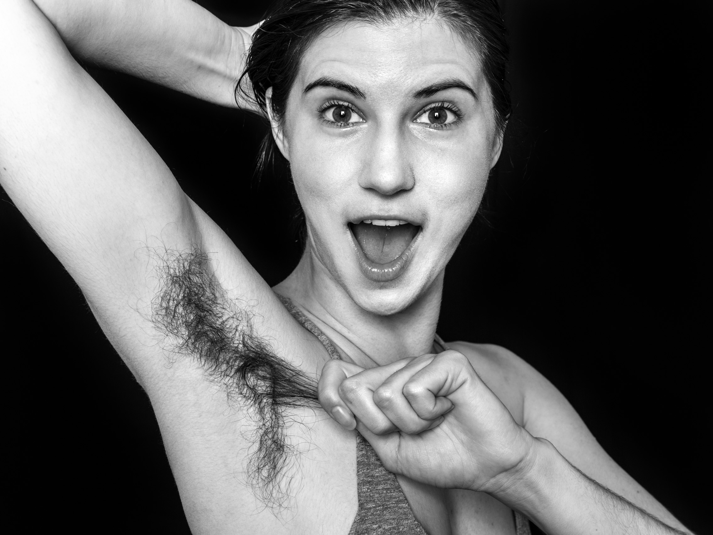 Hairy armpits